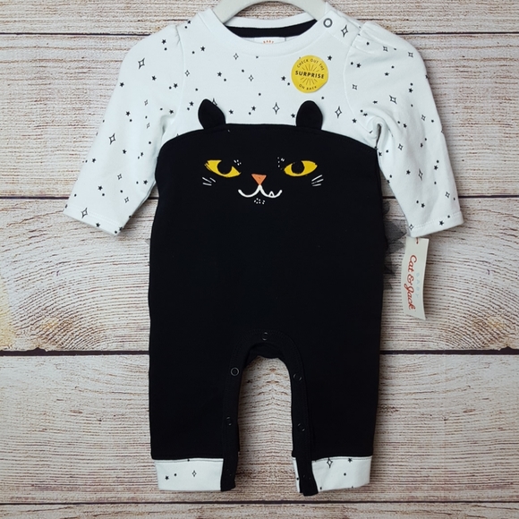Cat & Jack Other - Halloween Newborn Black Cat Ruffle Sleeper